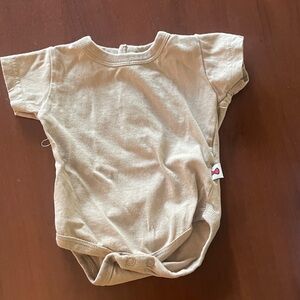 Tan Kids One Piece Bodysuit